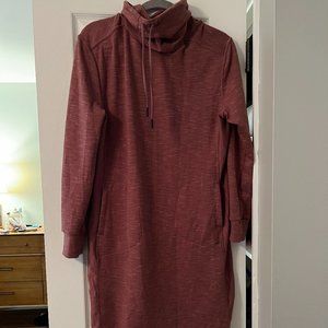 Prana Cowl Neck  Sweater Dress SZ L